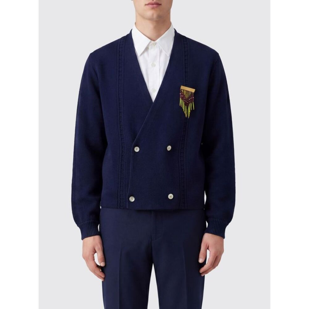 Bode Sweater Men Navy